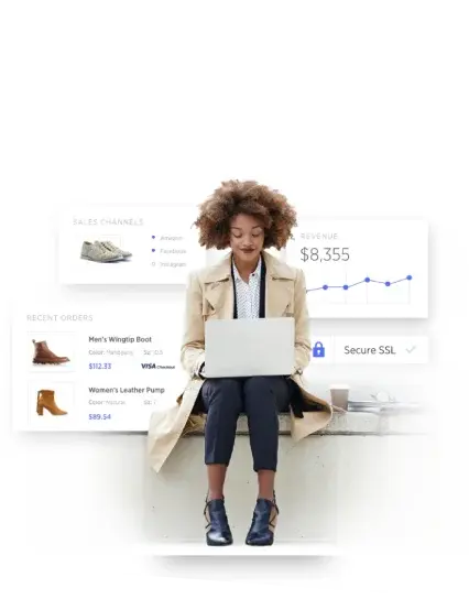 Lady with a laptop