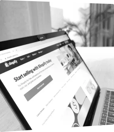 Ecommerce screen