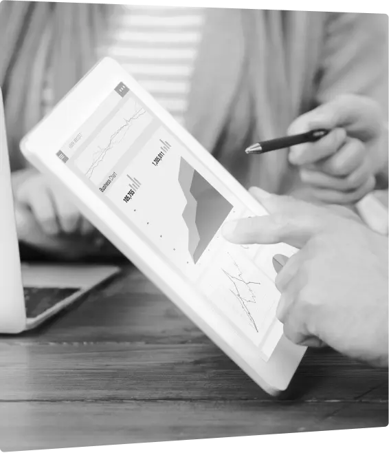 Shopify graph on tablet