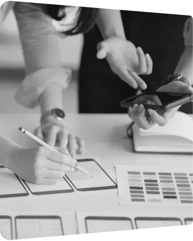 Designers planning UX Design work