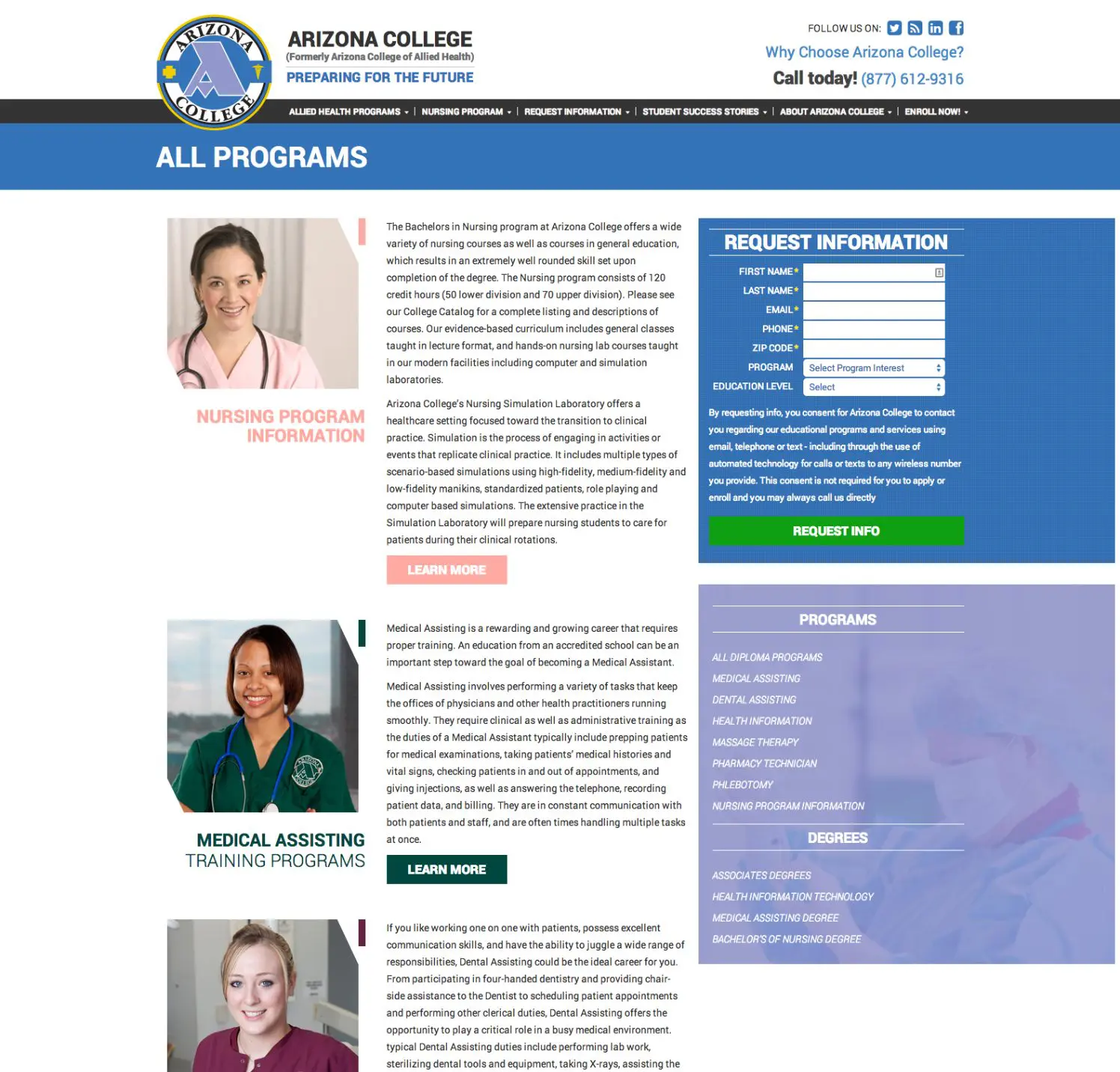 Fahrenheit Marketing Portfolio Page