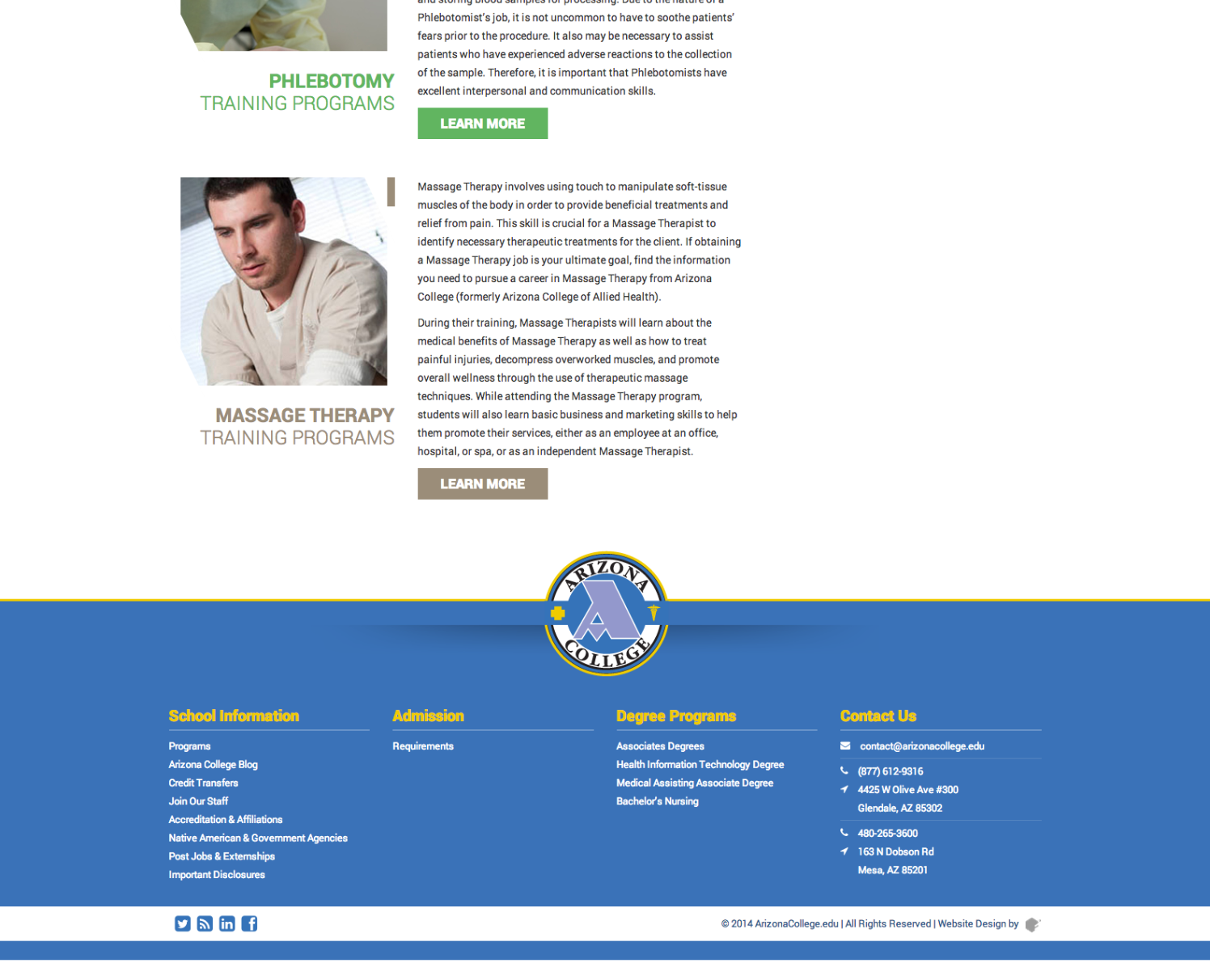Fahrenheit Marketing Portfolio Page