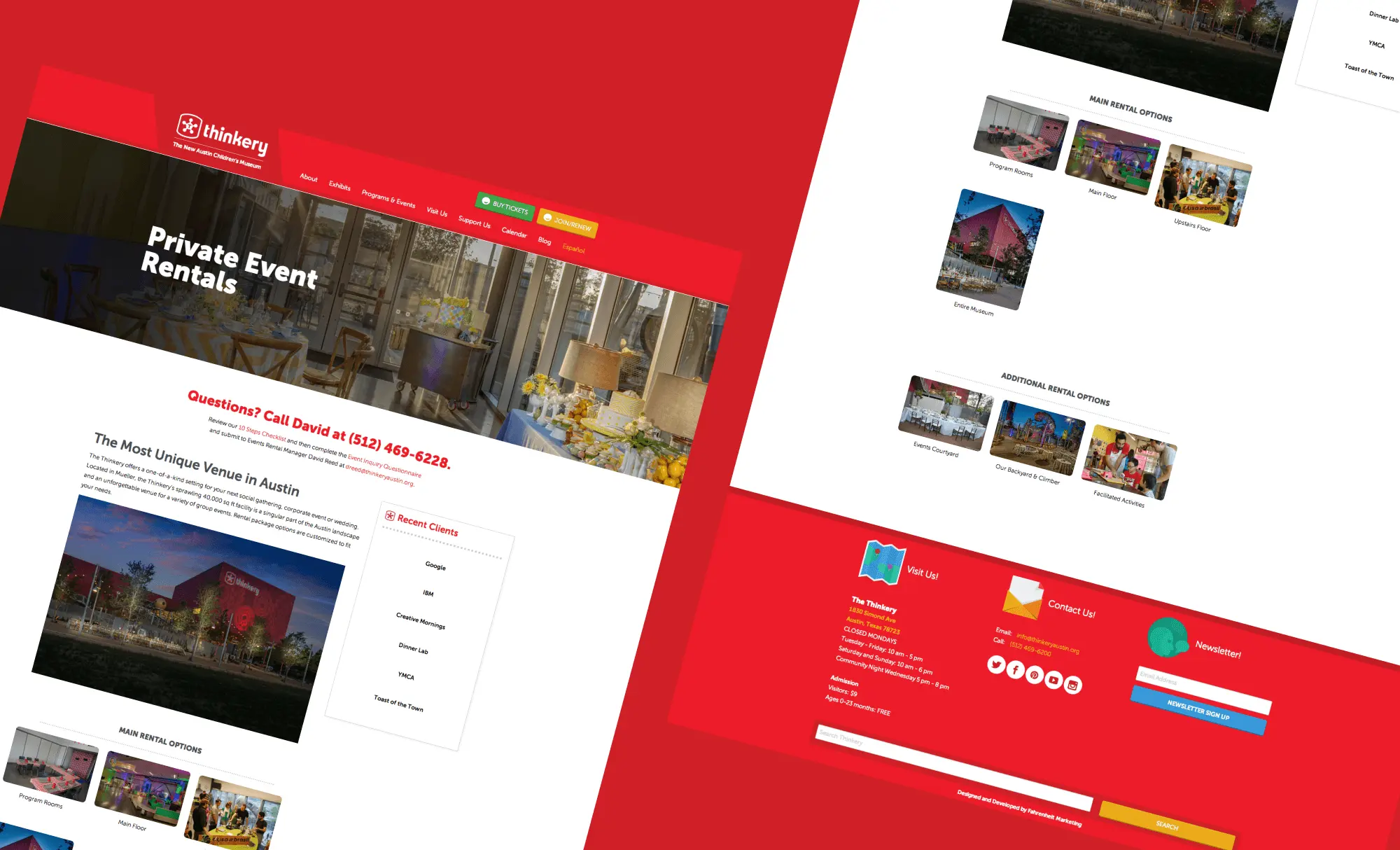 Fahrenheit Marketing Portfolio Page