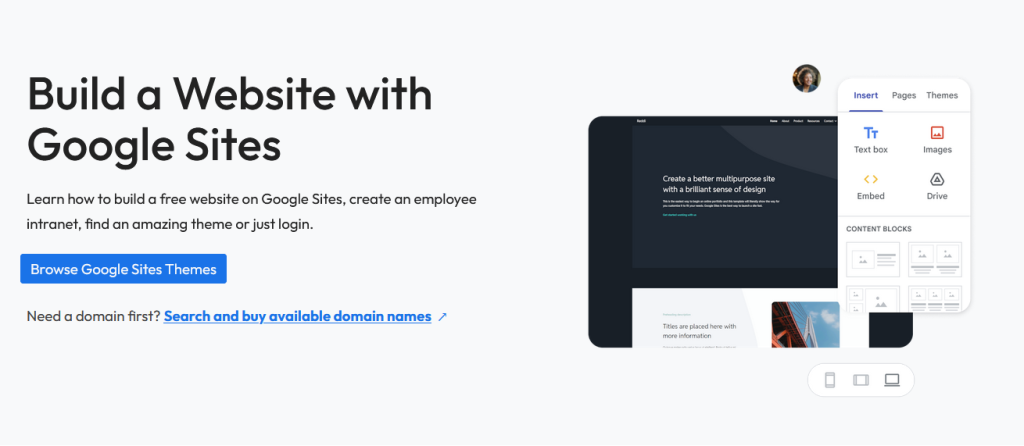 Google website builder
