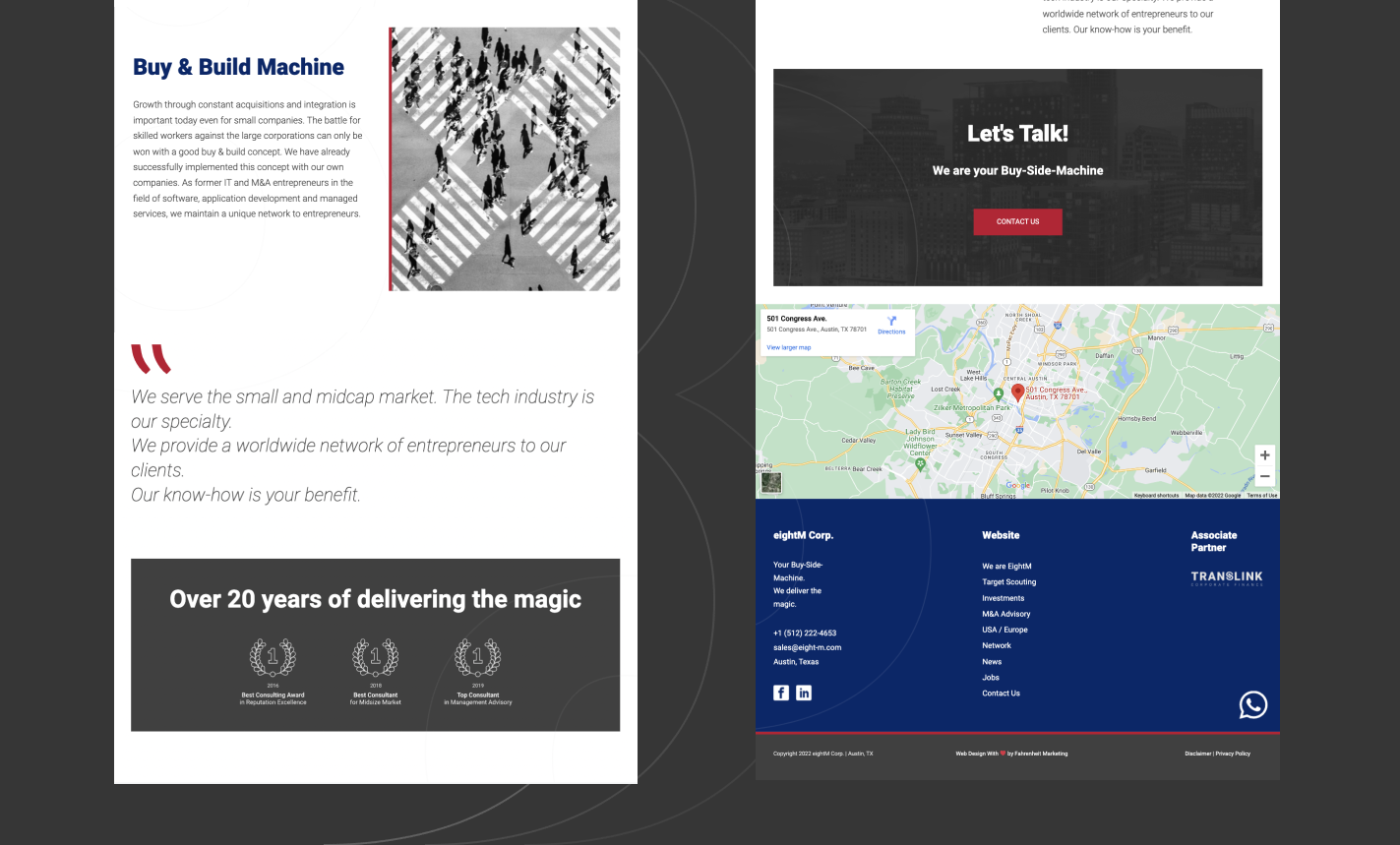 Fahrenheit Marketing Portfolio Page