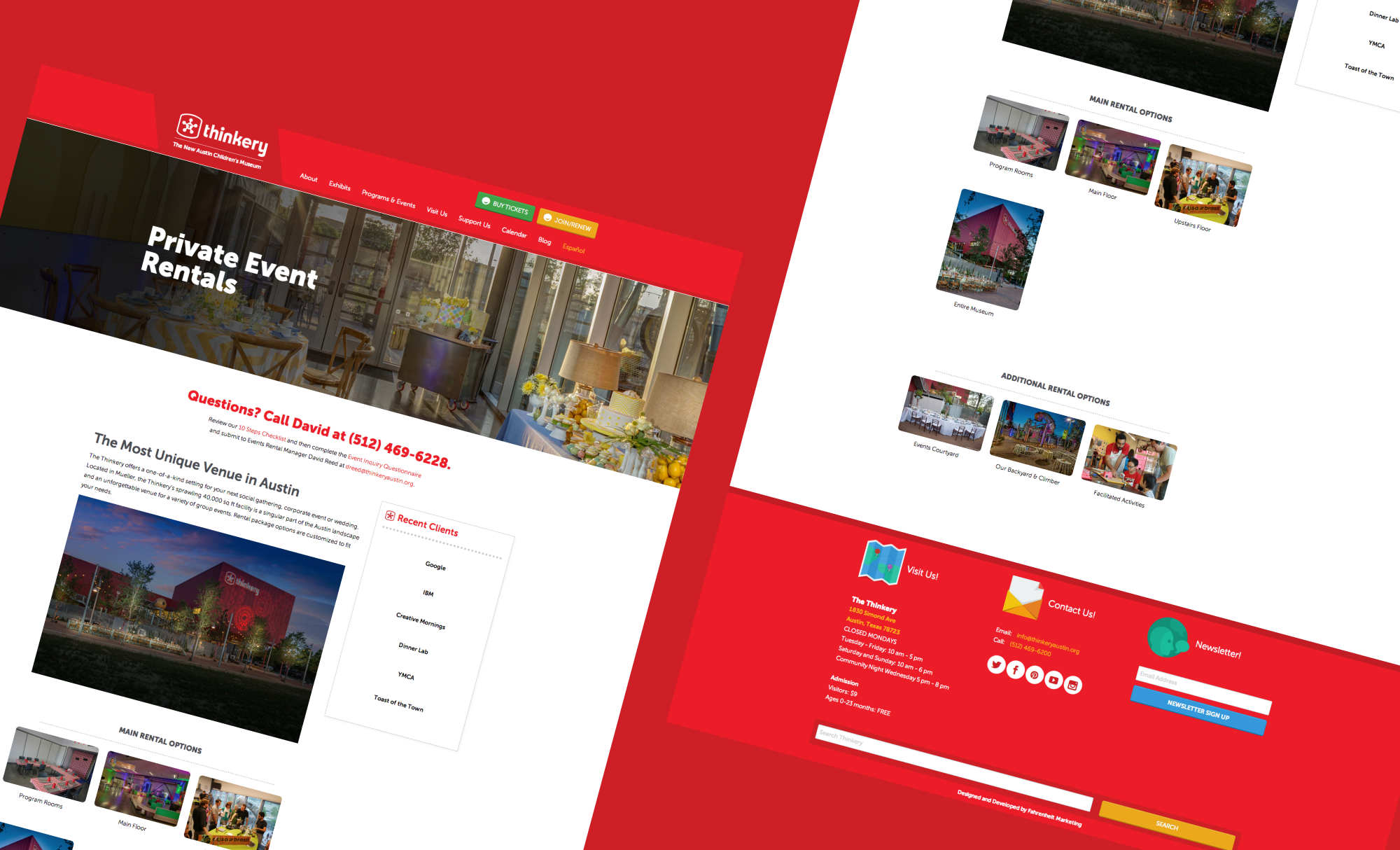 Fahrenheit Marketing Portfolio Page