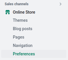 shopify navigation menu