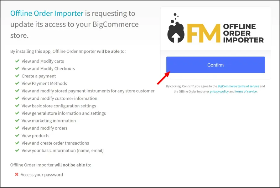 Fahrenheit Marketing Offline Order Page