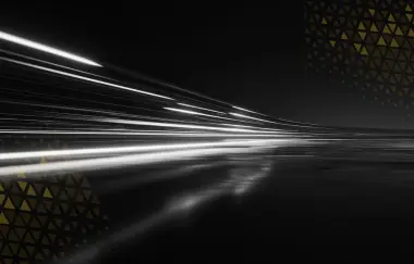 blurred lights on a dark road